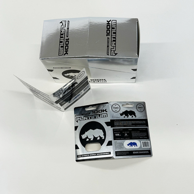주문 RHINO 69 증강약 슬리버 카드 팩 박스 사용자 정의 online manufacture