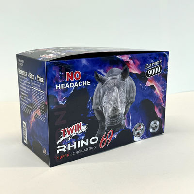 주문 맞춤형 디자인 코뿔소 69 남성 증강 약 박스 포장 재활용 online manufacture