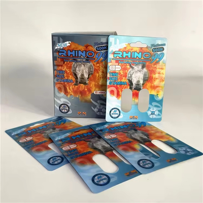 주문 눈물 저항성 및 재활용 기능이 있는 맞춤형 코뿔소 반짝이는 종이 카드 online manufacture